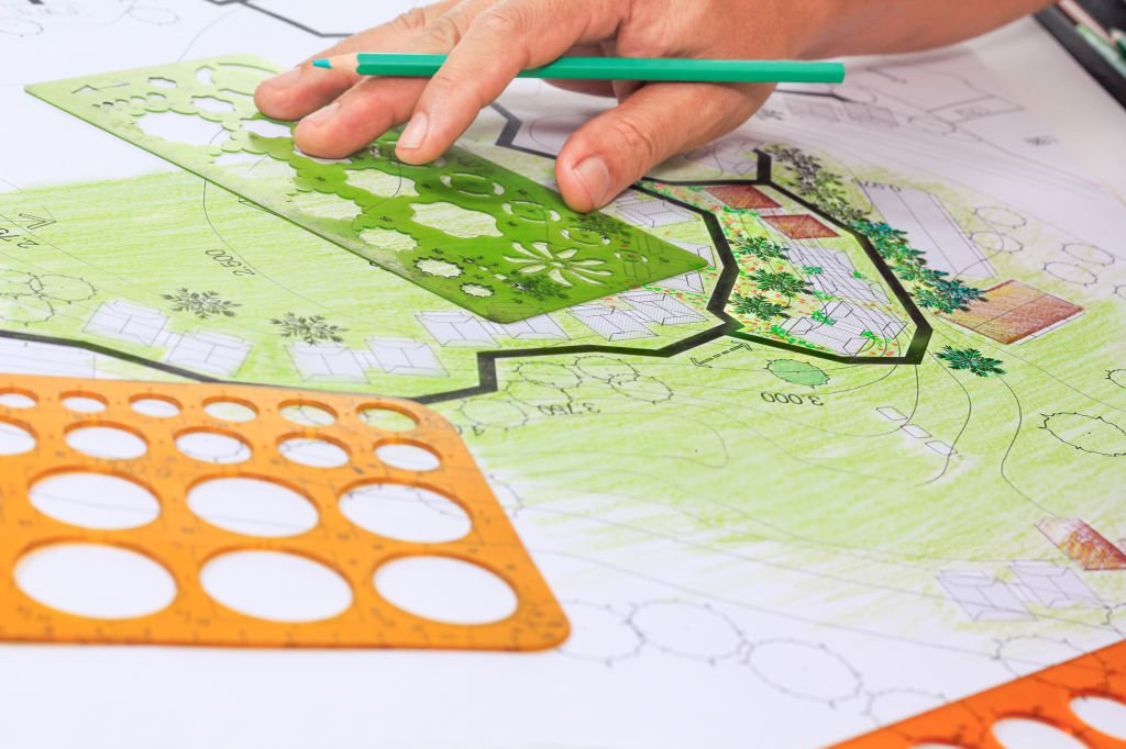 Drawing golfcourse
